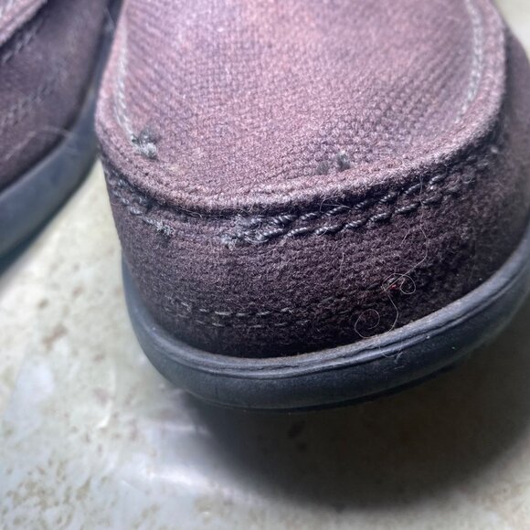 Crocs Canvas Slip On Loafers Brown Mens Shoes Comfort Casual - Picture 3 of 8